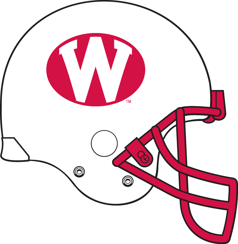 Wisconsin Badgers 1975-1977 Helmet Logo iron on transfers for T-shirts